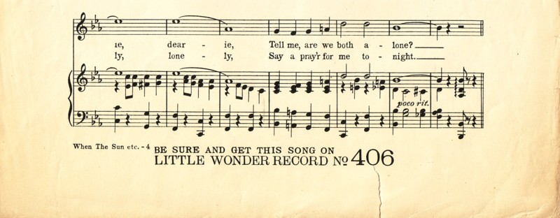 Little Wonder reference in the sheet music