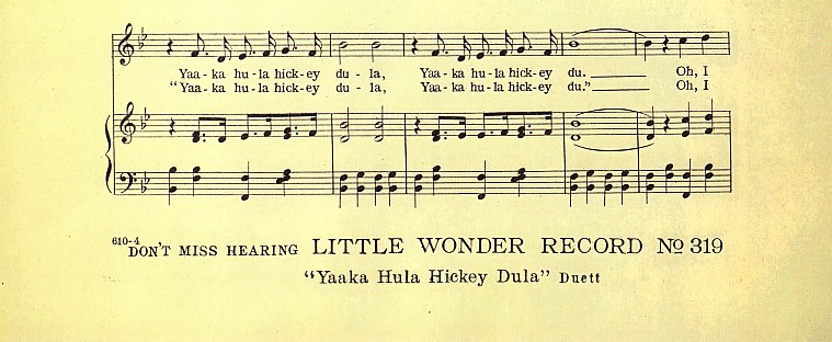 Little Wonder reference in the sheet music